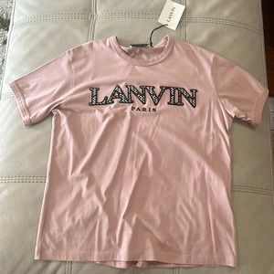 Worn only once. The shirt is soft pink Lanvin tshirt